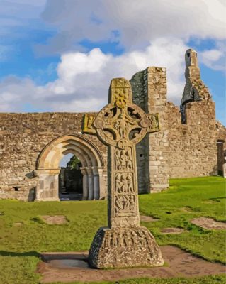 Clonmacnoise Building Paint By Numbers