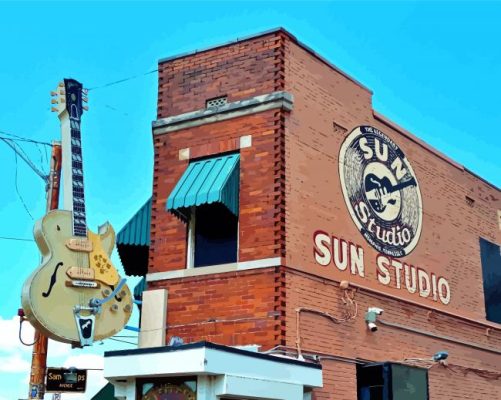 Close Up Sun Studio In Memphis Paint By Numbers