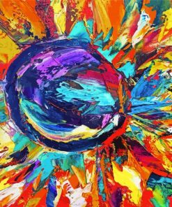 Colorful Abstract Sunflower Paint By Numbers