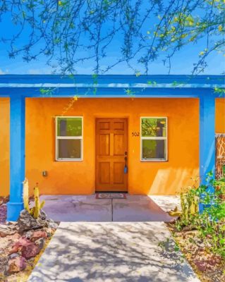 Colorful Barrio Tucson Paint By Numbers