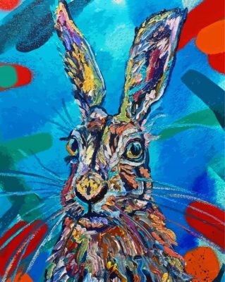 Colourful Hare Paint By Numbers