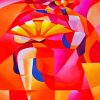 Colorful Cubism Dancers Paint By Numbers