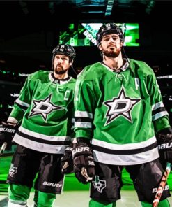 Dallas Stars Ice Hockey Players Paint By Numbers
