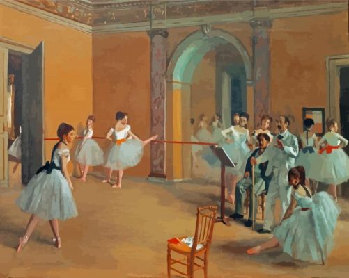 Degas Ballet Dancers In Class Paint By Numbers