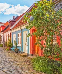 Denmark Aalborg Streets Paint By Numbers