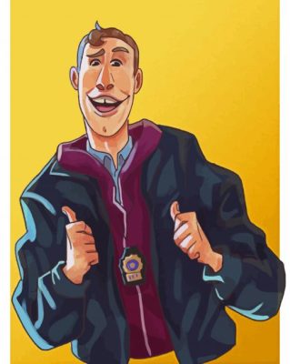 Detective Jake Peralta Character Paint By Numbers