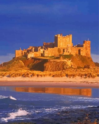 England Bamburgh Castle Paint By Numbers