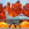 General Dynamics F 16 Fighting Falcon Paint By Numbers