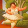 Fat Ballerina Girl Paint By Numbers