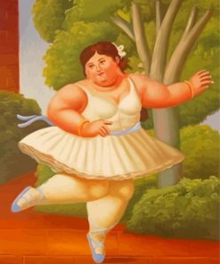 Fat Ballerina Girl Paint By Numbers