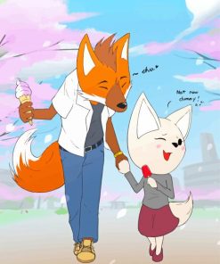 Fenneko And Ookami Paint By Numbers