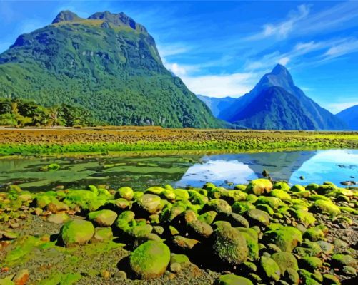 Fiordland New Zealand Paint By Numbers