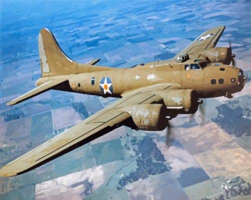 Boeing B 17 Flying Fortress Airplane Paint By Numbers