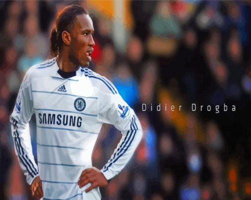 Footballer Didier Drogba Paint By Numbers