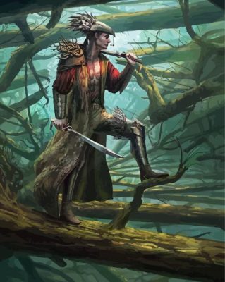 Forest Warrior Art Paint By Numbers