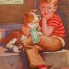 Frances Tipton Hunter Boy And Dog Paint By Numbers