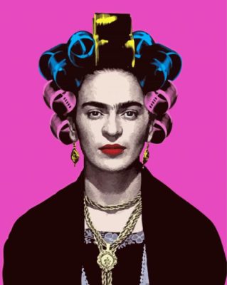 Frida Woman In Curlers Paint By Numbers