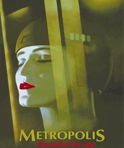 Fritz Lang Metropolis Movie Poster Paint By Numbers