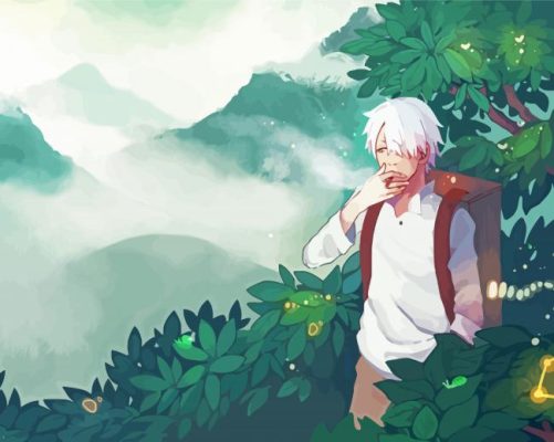 Ginko Mushi Shi Anime Character Paint By Numbers