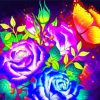 Glowing Roses Paint By Numbers