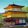 Golden Palace Japan Building Art Paint By Numbers