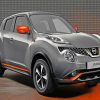 Grey And Orange Nissan Juke Paint By Numbers