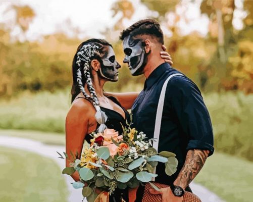 Halloween Wedding Paint By Numbers