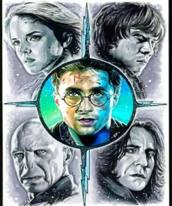 Harry Potter Deathly Hallows Characters Paint By Numbers