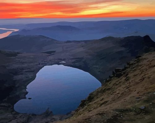 Helvellyn Sunset Paint By Numbers