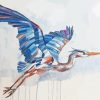 Heron Flying Art Paint By Numbers