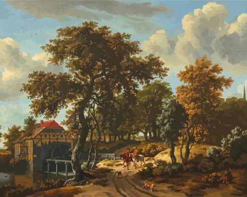 Hobbema The Travelers Paint By Numbers