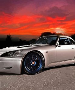 Honda S2000 at Sunset Paint By Numbers