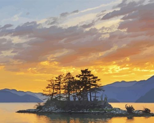 Howe Sound Evening Paint By Numbers