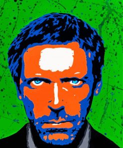 Illustration Hugh Laurie Paint By Numbers