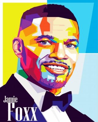 Jamie Foxx Pop Art Paint By Numbers