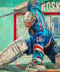 Mikko Koskinen Hockey Goalie Paint By Numbers