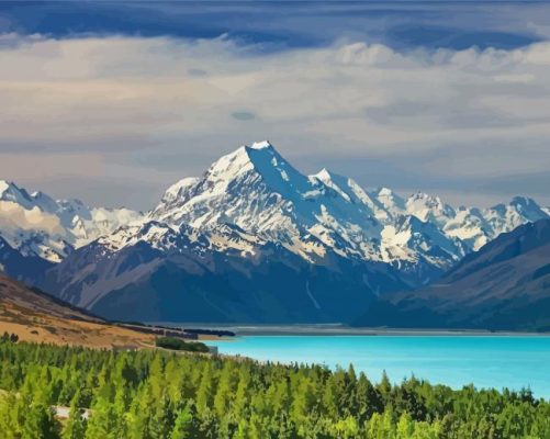 Lake Tekapo New Zealand Paint By Numbers