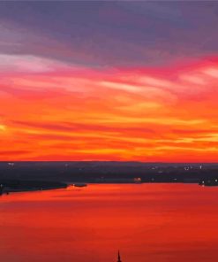 Lake Travis At Sunset Paint By Numbers