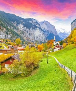 Lauterbrunnen Paint By Numbers