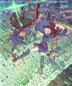 Little Witch Academia Anime Characters Paint By Numbers