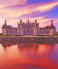Loire Castle At Sunset Paint By Numbers