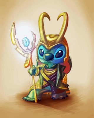 Loki Stitch Paint By Numbers