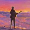 Lonely Musician Anime Paint By Numbers