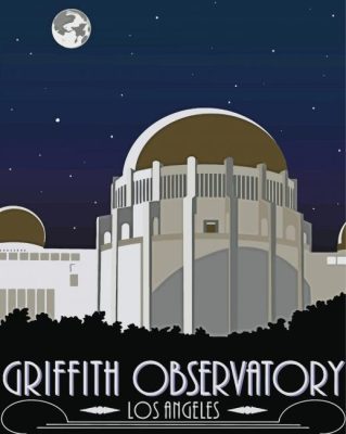 Los Angeles Griffith Observatory Poster Paint By Numbers