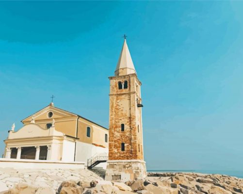 Madonna D'ell Angelo Church In Caorle Paint By Numbers