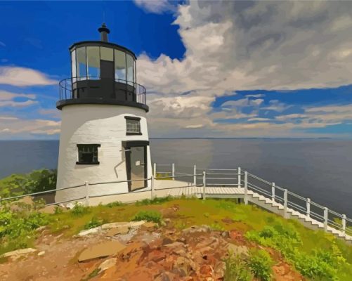 Maine Lighthouse Paint By Numbers