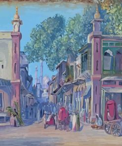 Marianne North Street Of Blood Delhi Paint By Numbers