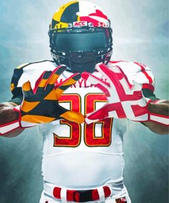 Maryland Terrapins Football Team Player Paint By Numbers