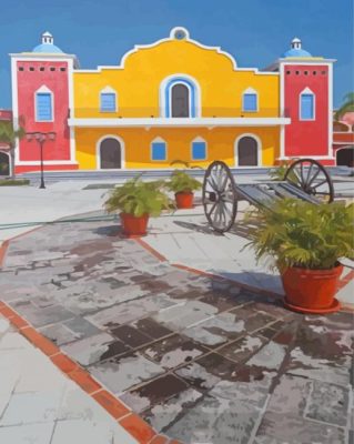 Mexican Hacienda Paint By Numbers