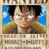 Monkey D Luffy One Piece Wanted Paint By Numbers